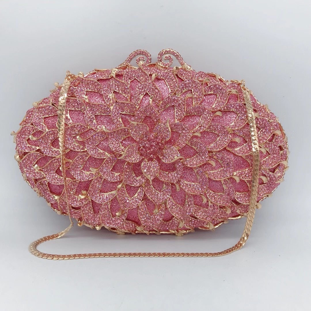 Crystal Box Minaudiere Clutch HB022