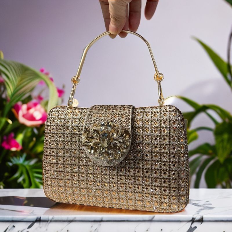 Crystal Embellished Evening Handbag HB023