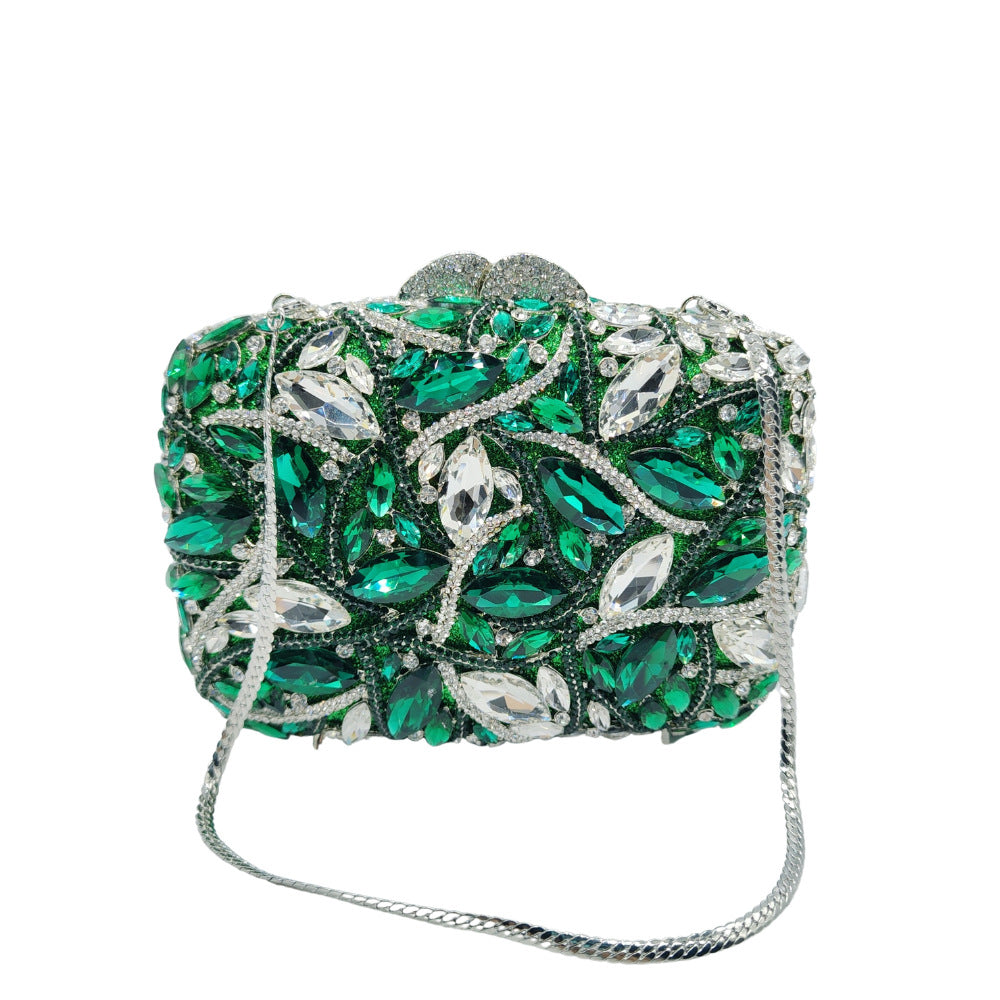 Metal Diamond Clutch Bag HB024