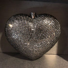 Heart Shaped Crystal Evening Clutch HB027