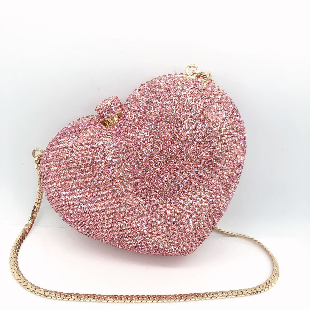Heart Shaped Crystal Evening Clutch HB027
