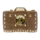 Camera Shaped Crystal Clutch Bag HB029