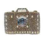Camera Shaped Crystal Clutch Bag HB029