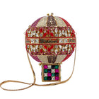 Hot Air Balloon Shaped Crystal Clutch Bag HB030