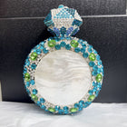 Perfume Bottle Shell Rhinestone Clutch Bag HB032