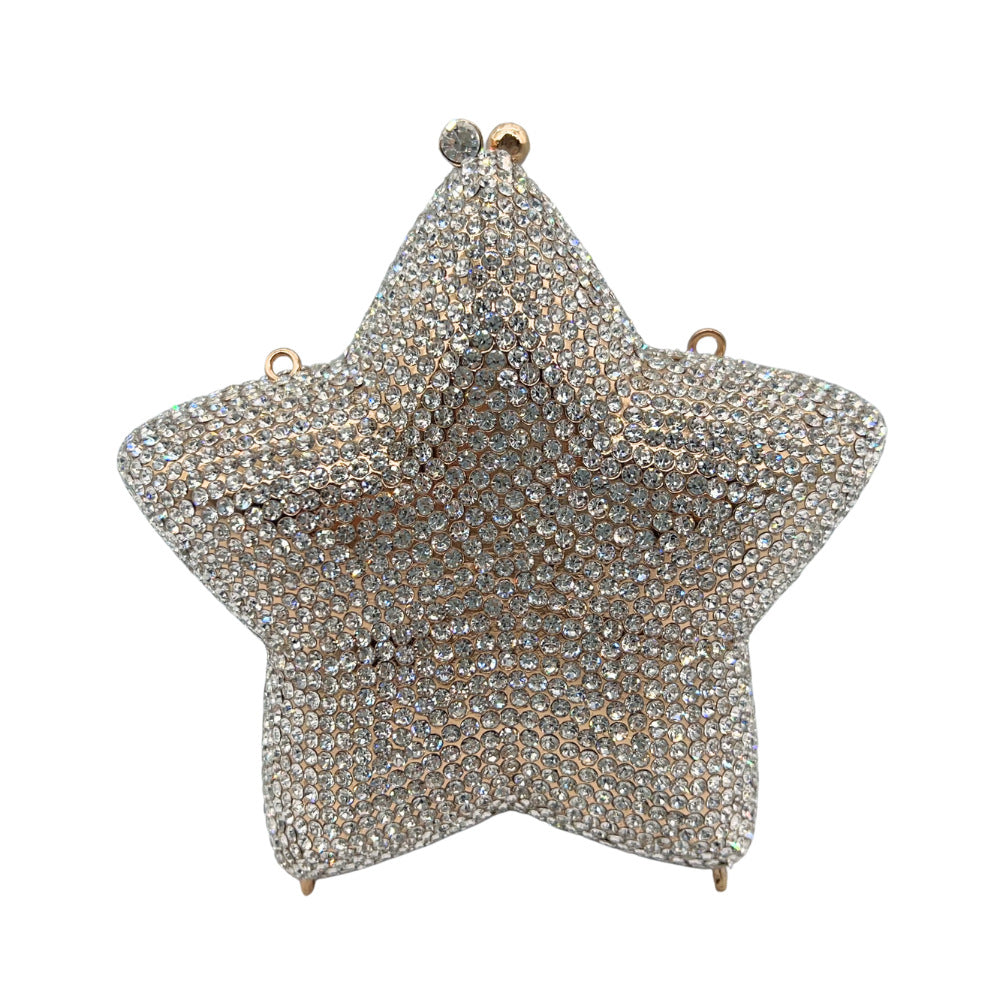 Star Shaped Crystal Evening Clutch HB033