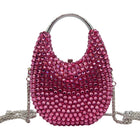 Oval Shaped Crystal Evening Clutch HB035