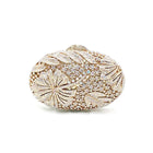 Flower Rhinestone Evening Clutch HB036