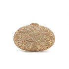Flower Rhinestone Evening Clutch HB036