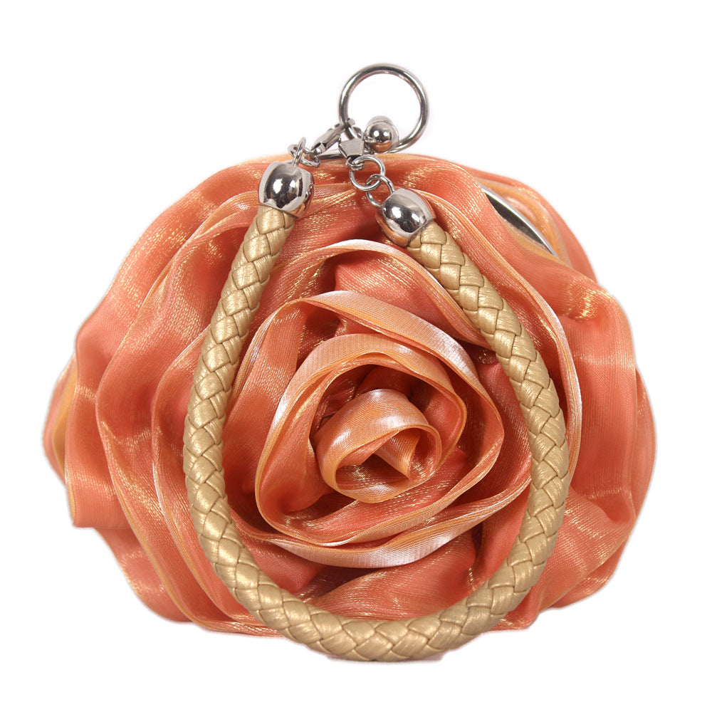 Silk 3D Flower Clutch Bag HB038