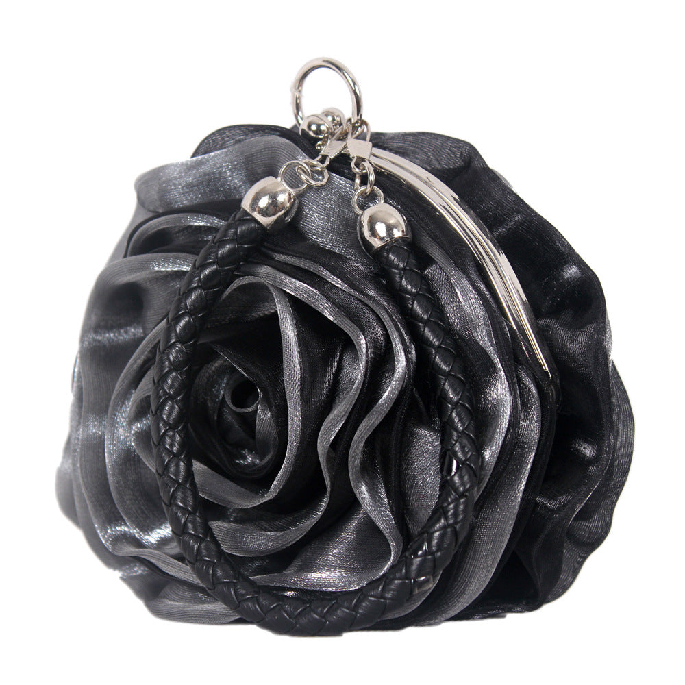 Silk 3D Flower Clutch Bag HB038