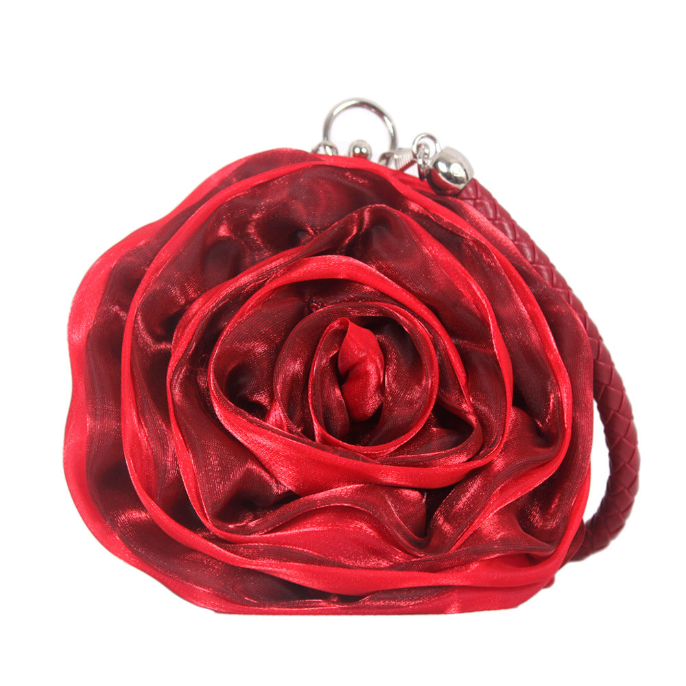 Silk 3D Flower Clutch Bag HB038