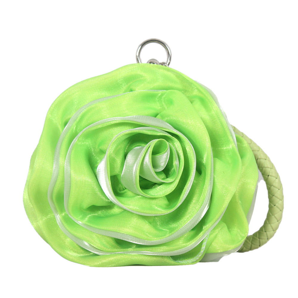Silk 3D Flower Clutch Bag HB038