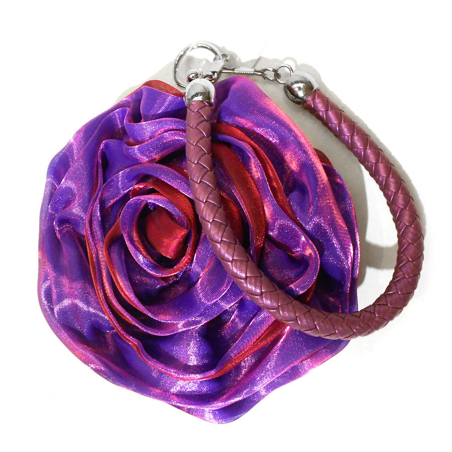 Silk 3D Flower Clutch Bag HB038