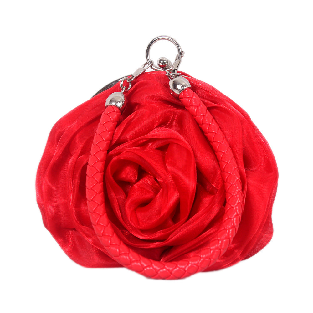 Silk 3D Flower Clutch Bag HB038