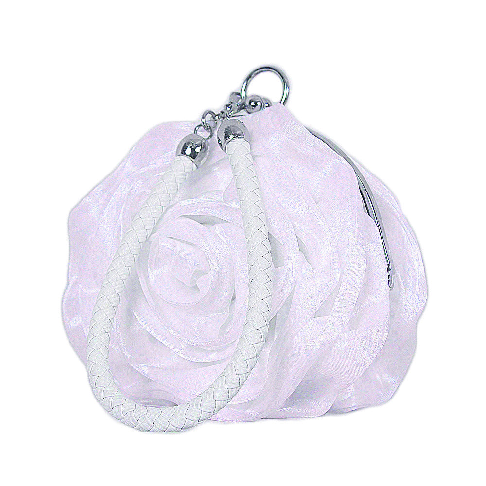 Silk 3D Flower Clutch Bag HB038