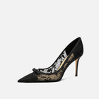 Elegant Mesh Bow High Heels HH017