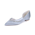 Satin Crystal Embellished D'Orsay Block Heels HH025