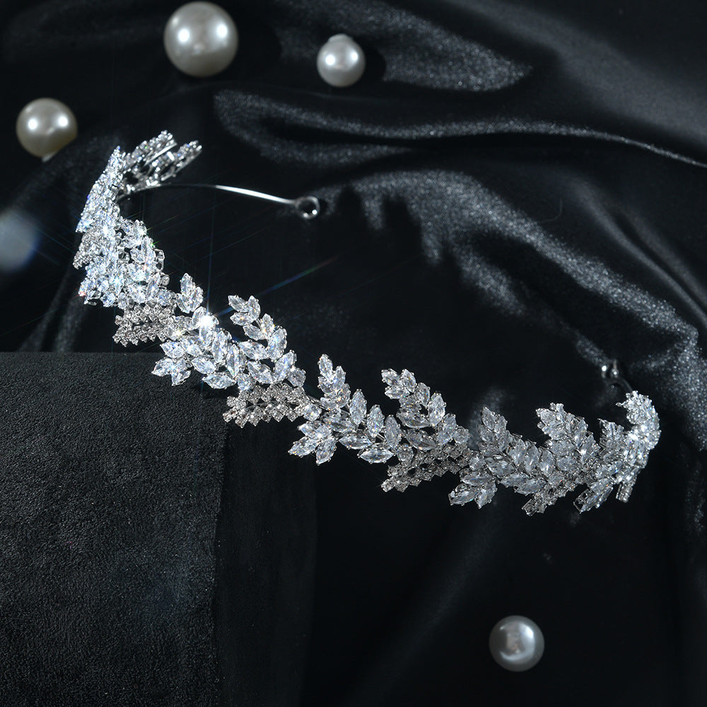Gold Leaf Crystal Headband HP007