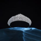 Full Crystal Leaf Tiara HP008
