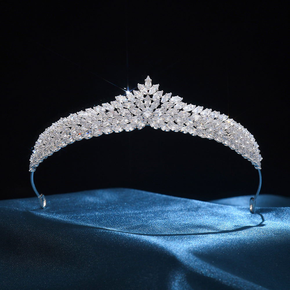 Crystal Leaf Tiara HP009