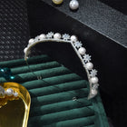 Sparkling Crystal & Pearl Snowflake Princess Diadem HP012