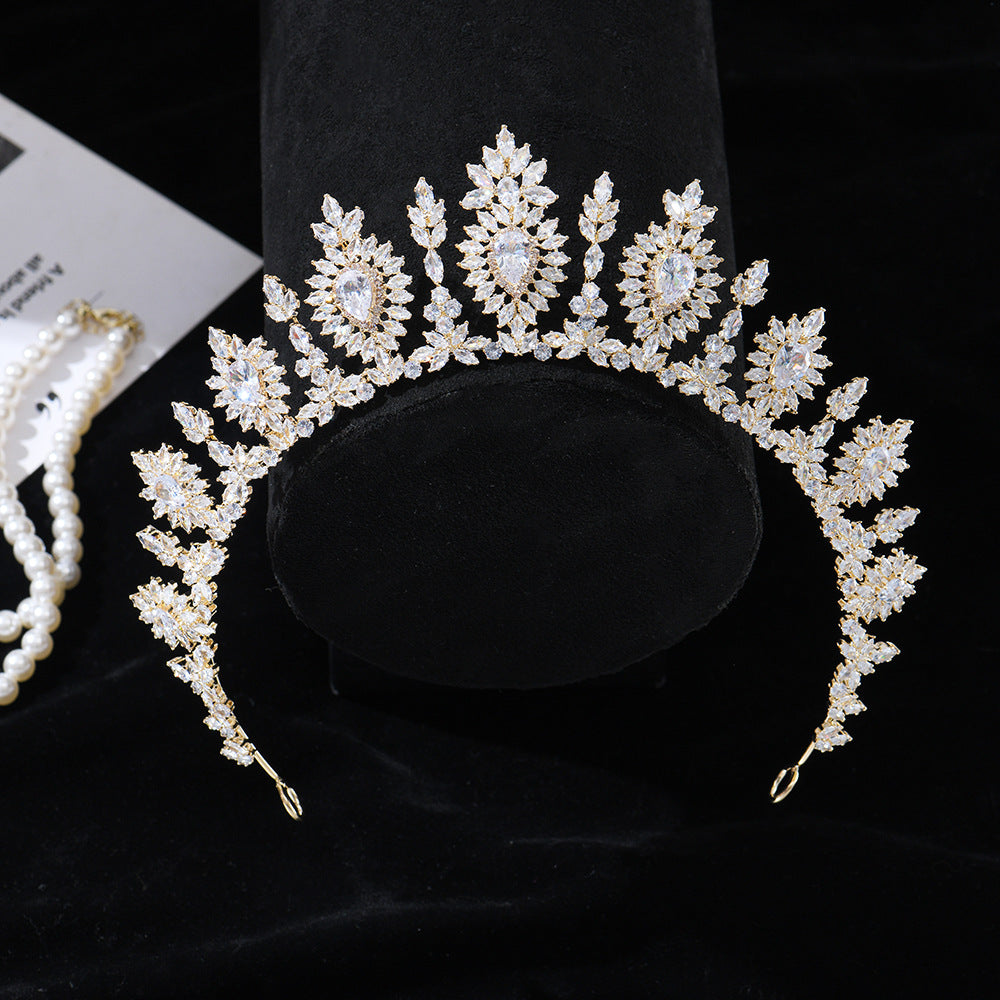Grand Gold Solar Crystal Princess Diadem HP019