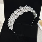 Elegant Crystal Feather Princess Diadem for Brides HP020
