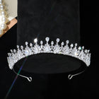 Radiant Crystal Leaf-Style Bridal Diadem HP023