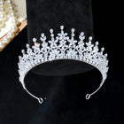 Radiant Crystal Leaf-Style Bridal Diadem HP023