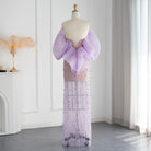 Dreamy Vow Luxury Dubai Lilac Long Evening Dress for Women Wedding Party 2023 Elegant Off Shoulder Arabic Formal Prom Gown 327
