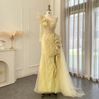 Elegant Pink One Shoulder Mermaid Evening Dresses SS360L