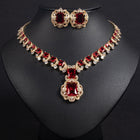 Elegant Vintage Zircon Necklace Set JW012