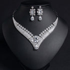 Vintage Teardrop Necklace and Earring Set JW014