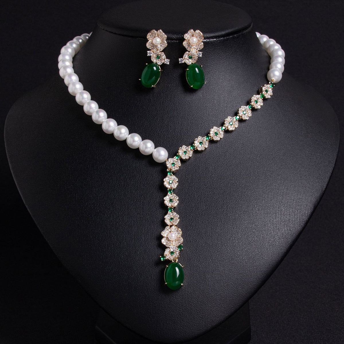 Floral Baroque Pearl Necklace JW019