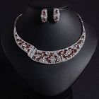 Snake Chain Zircon Necklace Set JW021