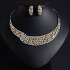 Snake Chain Zircon Necklace Set JW021