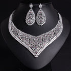 Floral Wheat Ear Necklace and Earring Set JW028