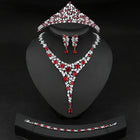 Colorful Zircon Necklace and Earring Set JW032