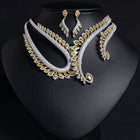 Droplet Zirconia Earring Jewelry Set JW033