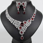 Round Teardrop Star Zircon Jewelry Set JW034