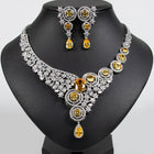 Round Teardrop Star Zircon Jewelry Set JW034