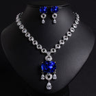 Vintage Diamond Necklace and Earring Set JW037