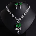 Vintage Diamond Necklace and Earring Set JW037