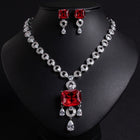 Vintage Diamond Necklace and Earring Set JW037