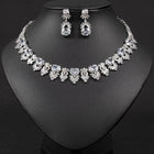 Round Gemstone Necklace and Earring Set JW041