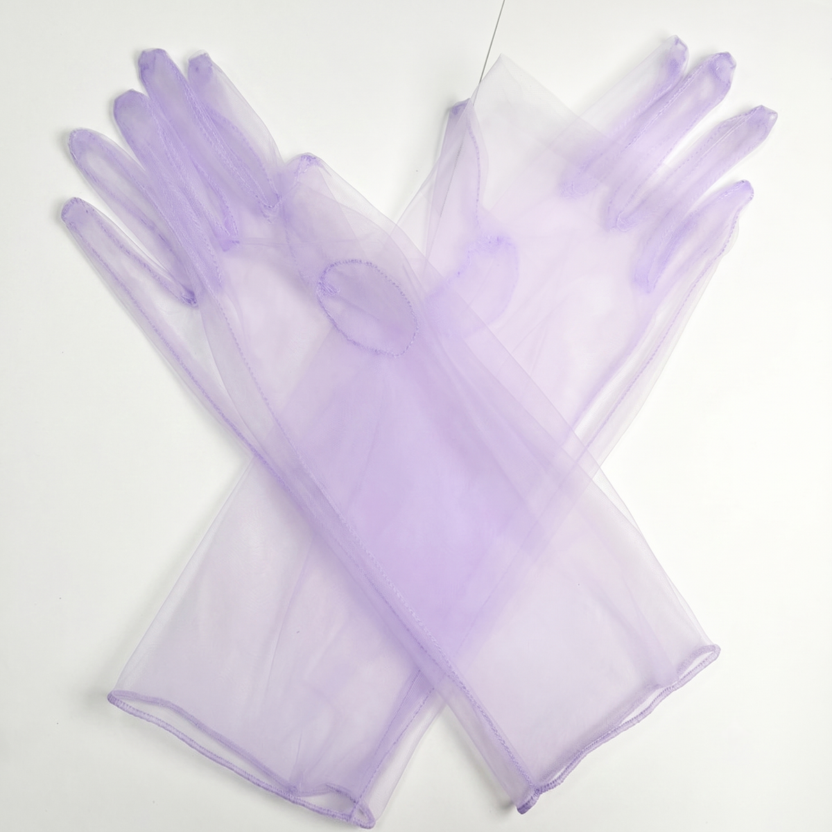 Sheer Tulle Long Bridal Gloves for Wedding & Prom GL001