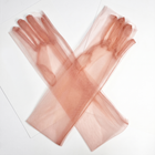 Sheer Tulle Long Bridal Gloves for Wedding & Prom GL001