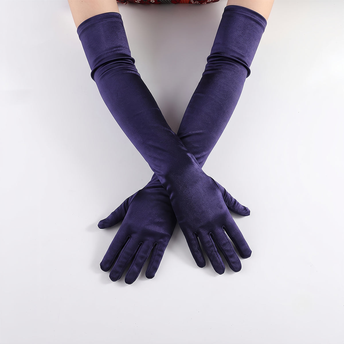 Long Satin Bridal Gloves for Wedding, Prom & Evening Gowns GL003
