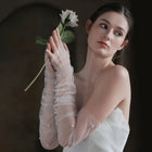 Long Tulle Gloves Wedding Prom Evening Gown Bridal Accessories GL006